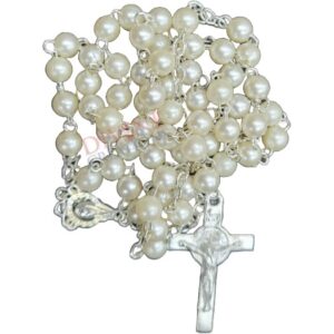 Off White Pearl Rosary - 6mm