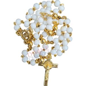 White Wedding Rosary