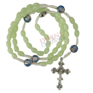 Glow in the Dark MotherMary Medal Rosary